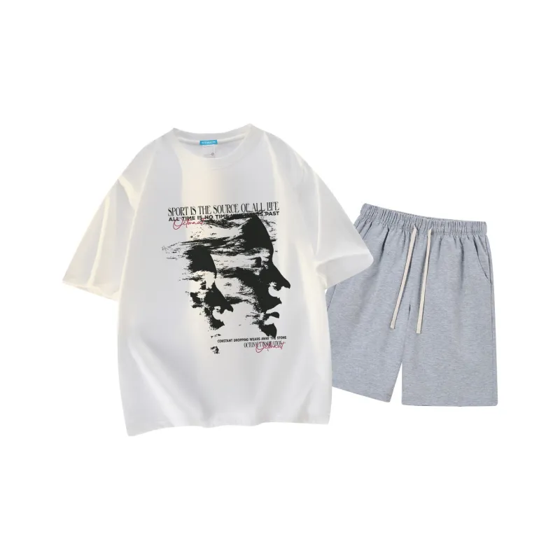 Small Columns Under The Sea Clothing Sets Unisex-6
