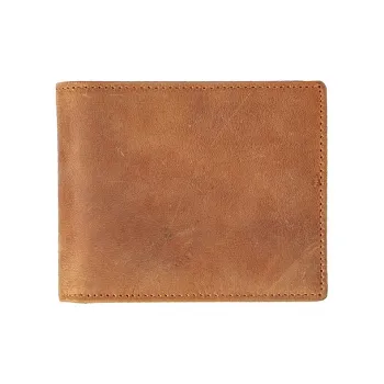 Yalu Polyester With Cow Leather Wallet Men's Vintage Brown/Dark Brown