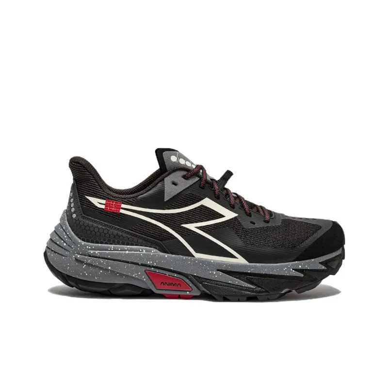 Diadora Anti Slip Wear Resistant Low Top Casual Running Shoes Unisex Black-1