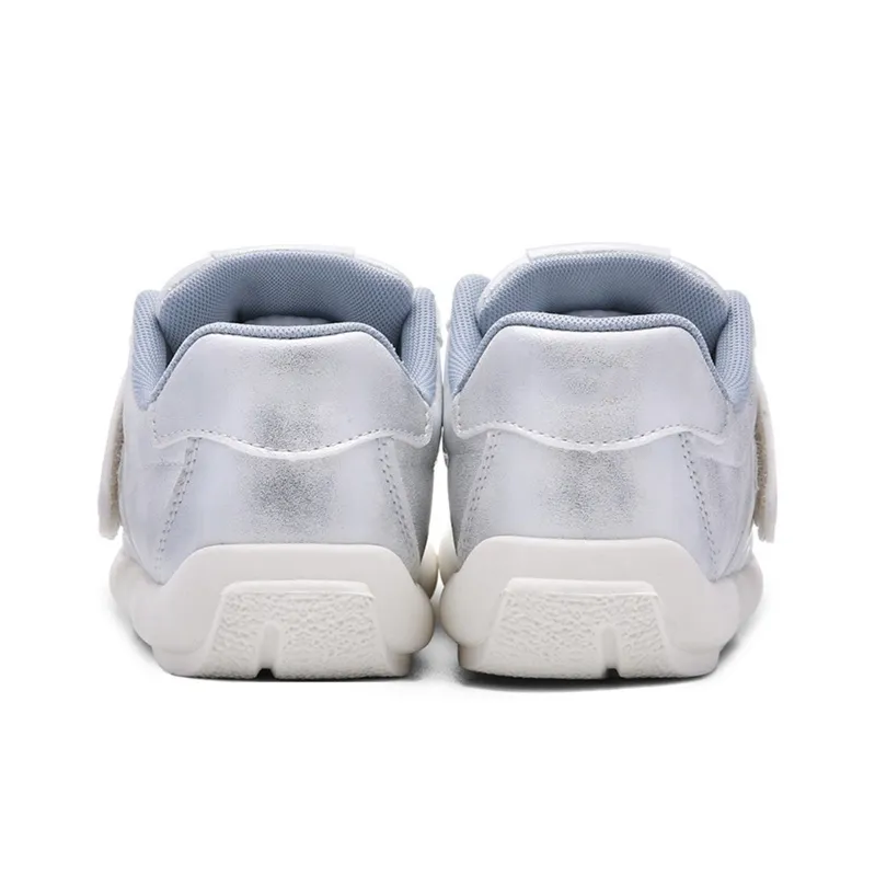 Ordifen Low Top Skateboard Shoes Women's White Light Blue-3