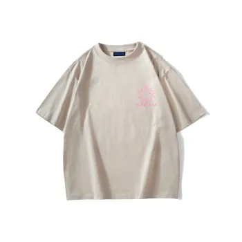 FONDLOOK T-Shirts Unisex Light Beige Apricot