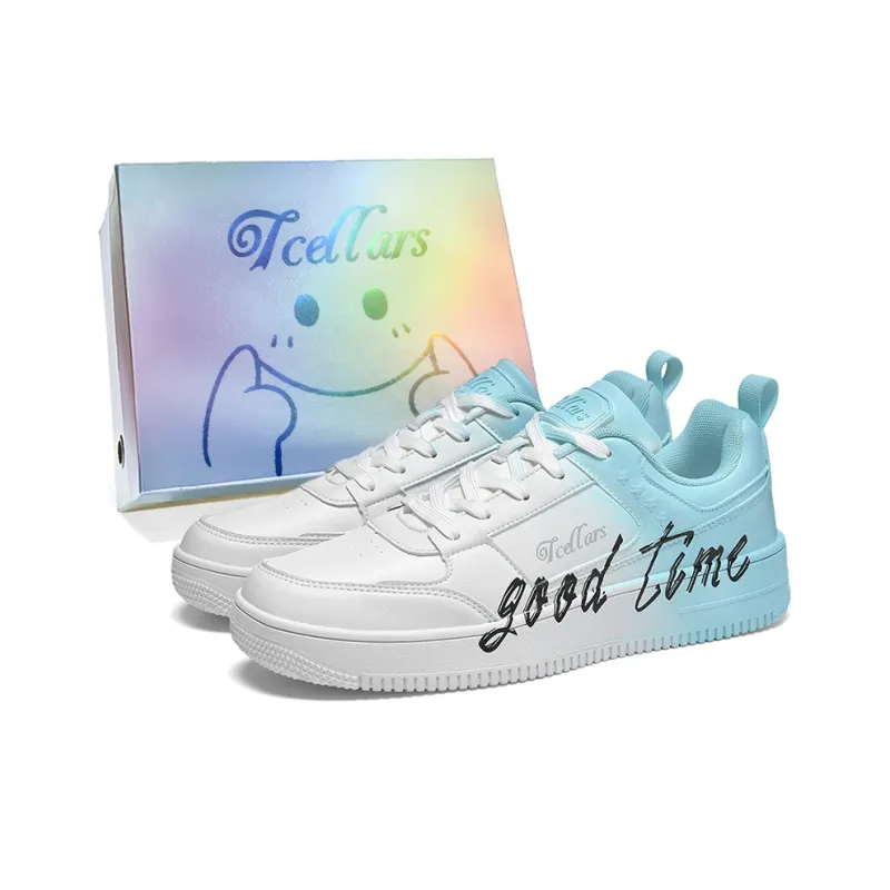 TCELLARS Skateboard Shoes Unisex Low Top White-36