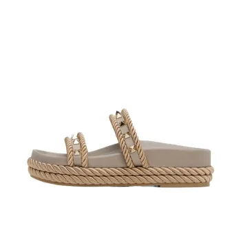 Valentino Slide Slippers Women's Brown