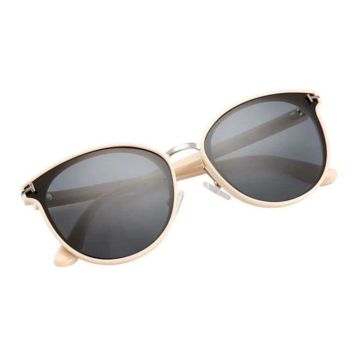15 MINS Plastic Metal Oval Sunglasses Unisex-0