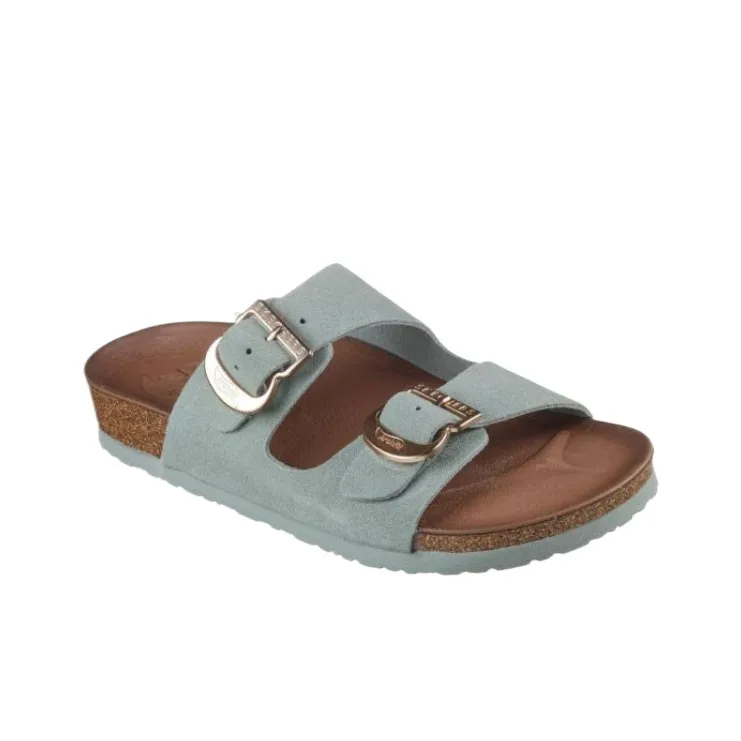 Skechers ARCH FIT GRANOLA Slide Slippers Women's Beryl Green-2