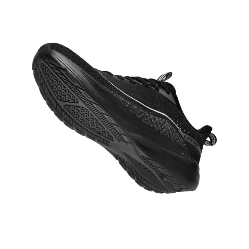 LOTTO Cushioning Rebound Abrasion Resistant Lightweight Breathable Slip Resistant Low Top Running Shoes Men's Black-3