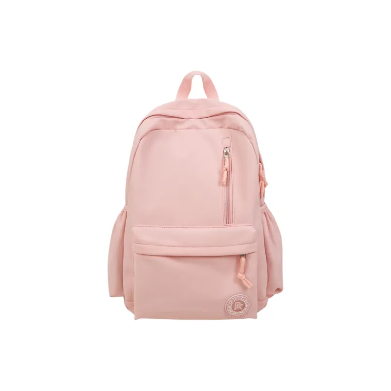 Meow In The Grass Nylon Backpack Unisex Black/Pink/Blue/Yellow/Khaki/Green/Purple-7
