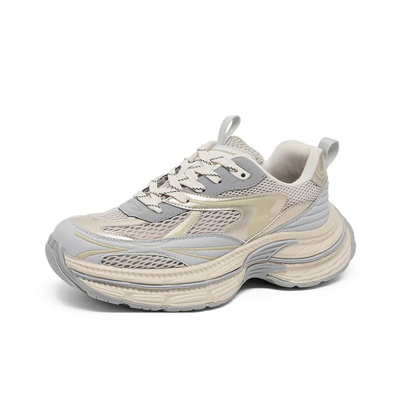 OUBT Shock Absorbers Slip Resistant Breathable Low Top Chunky Sneakers Men's-8