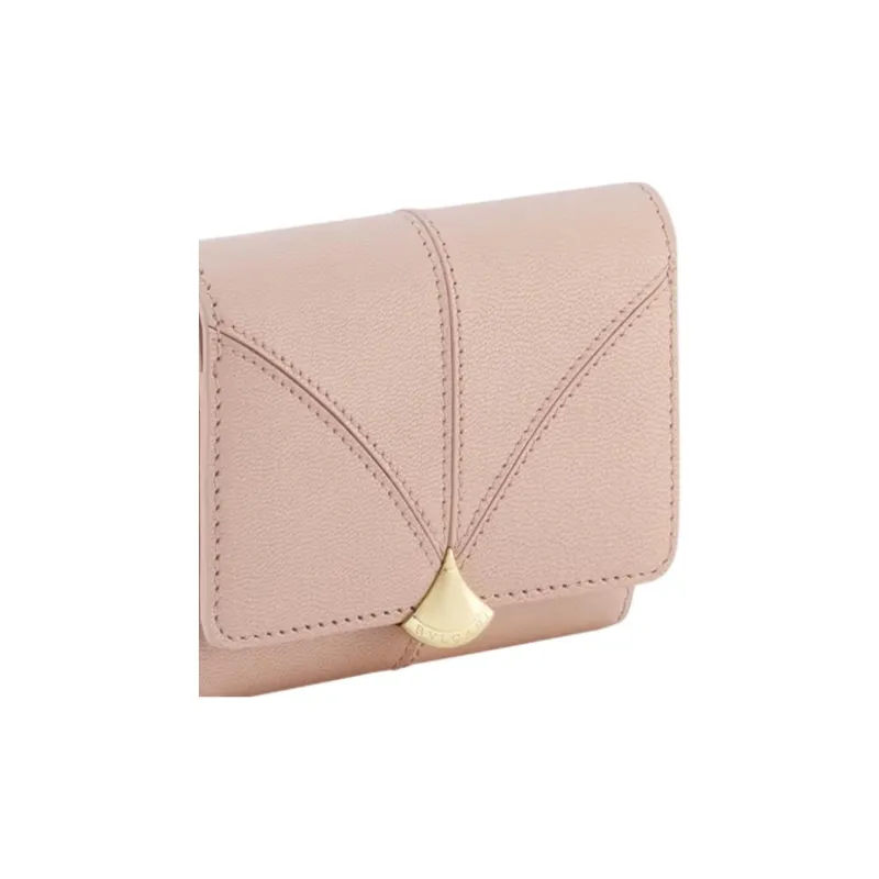 BVLGARI Sheepskin Wallet Women's Pink-3