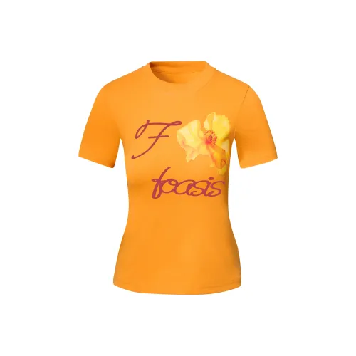 FOASIS T Shirts Women's Orange