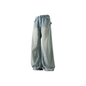Double Dealer Jeans Unisex Vintage Blue