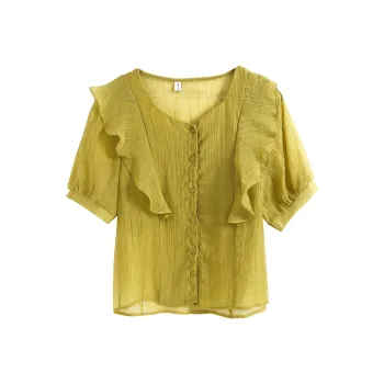 OZVO Shirts Women's Yellow