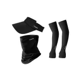 Three-Piece Set[Hats & Caps+Face Masks+Cooling Arm Sleeves]Black