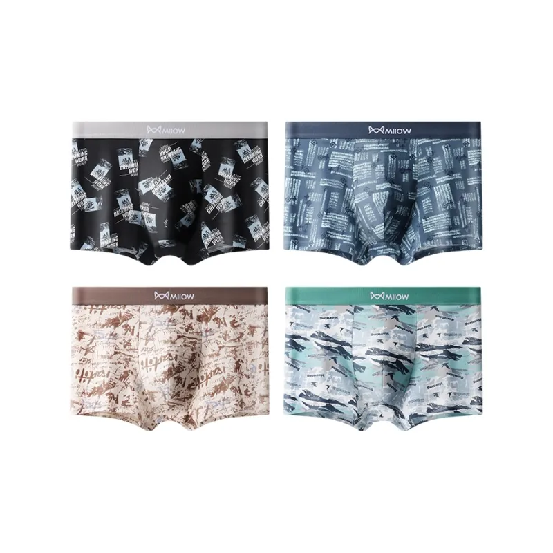 MIIOW Trend Party Series Underpants Men's 4 Pack-4