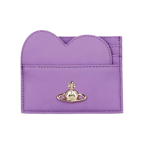 Vivienne Westwood Calfskin Card Holder Women's Purple