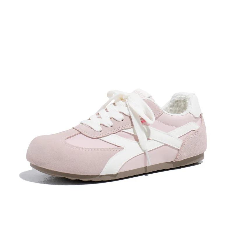 Babaya Casual Shoes Women's Low Top Beige/Pink/Yellow-5