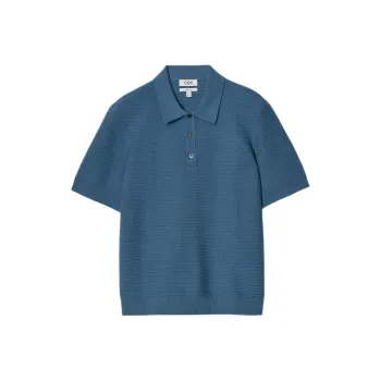 COS Polo Shirts Men Blue