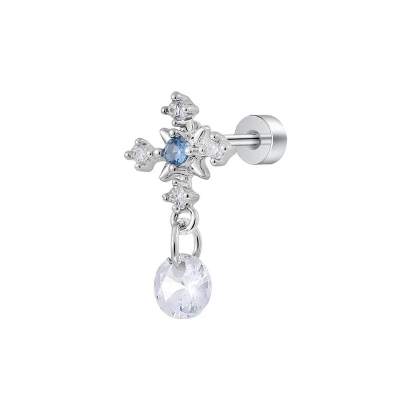 MISS XIA JWY Titanium Steel Stud Earrings Women's-0
