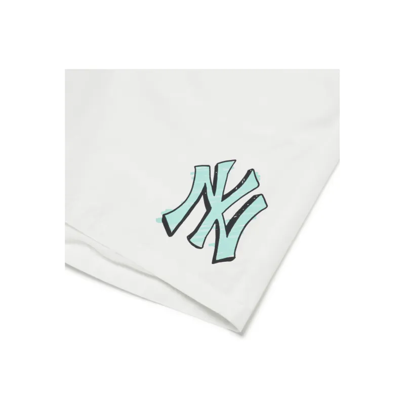 MLB New York Yankees Casual Shorts Unisex White-2