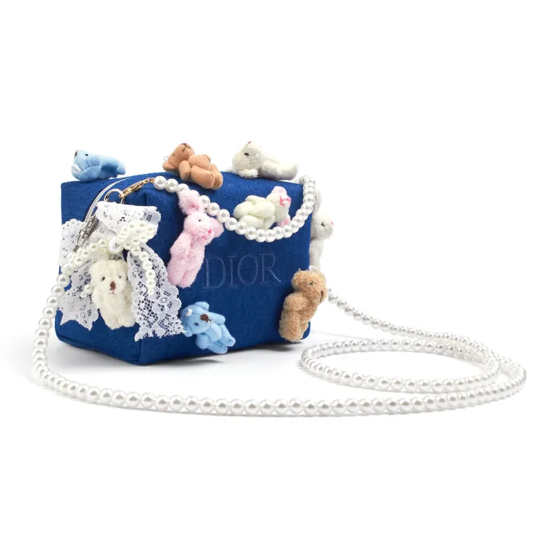 DIOR Amber Pretty Blue Rabbit Denim Make up Tools 1 Pc-1