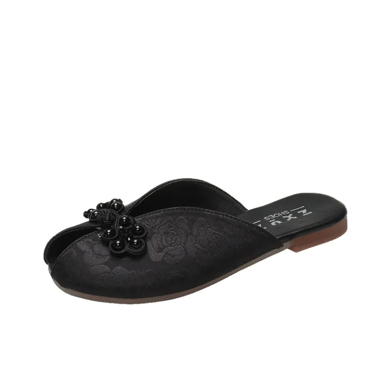 WUJI Rubber Sole Abrasion Resistant Slip Resistant Closed Toe Slippers Women's-2
