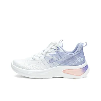 Warrior Slip Resistant, Abrasion Resistant, Breathable Low Top Casual Running Shoes Women's White Purple