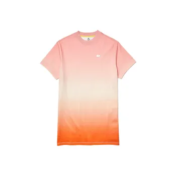 LACOSTE Short Sleeved Dresses Women's Orange