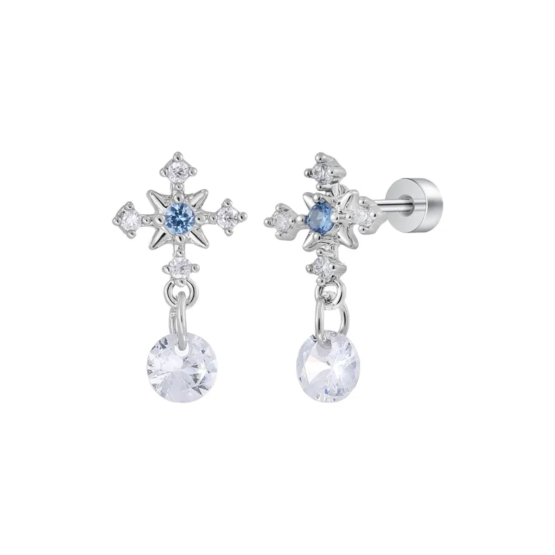 MISS XIA JWY Titanium Steel Stud Earrings Women's-6
