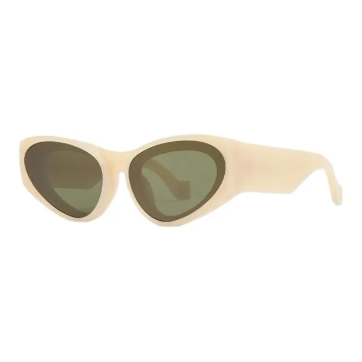 LOEWE Injection Molded Nylon+Metal Cat Eye Sunglasses Women's Beige-0