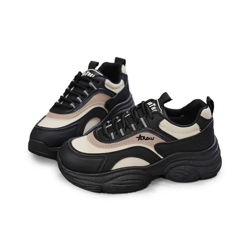 Gai Renpu Slip Resistant, Breathable, And Supportive Low Top Chunky Sneakers Women's-3