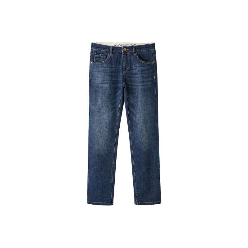 HLA Jeans Men Denim Blue Transition Color Dark 5D-0