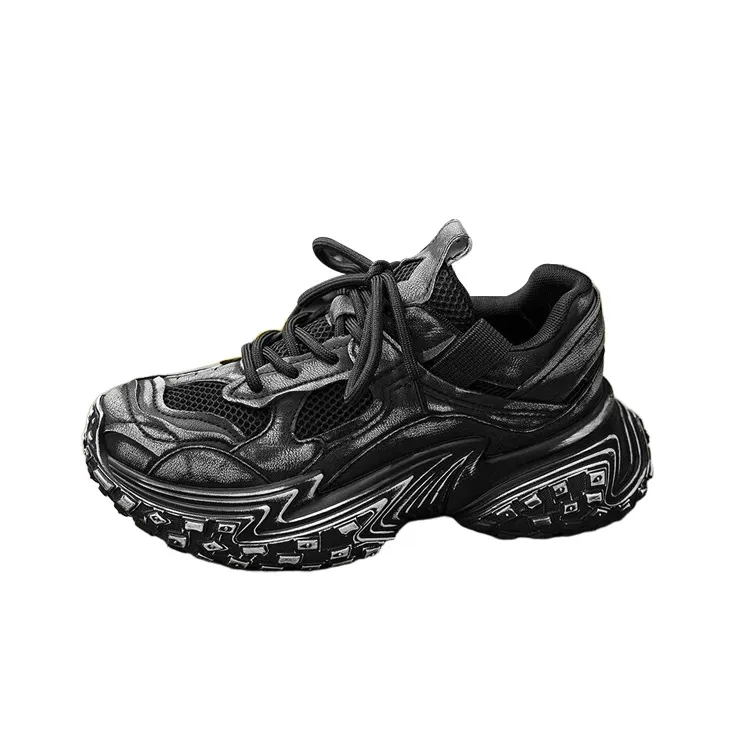 Beerus Cushioning, Slip Resistant, Abrasion Resistant, Height Increasing Low Top Chunky Sneakers Men's-0