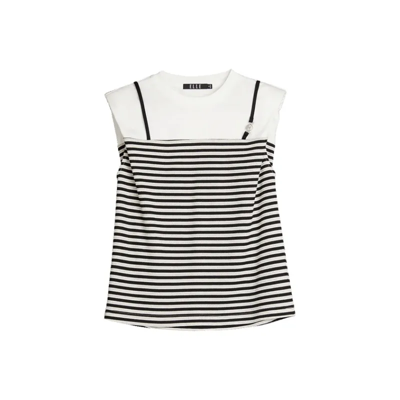 ELLE T Shirts Women's Stripes-0
