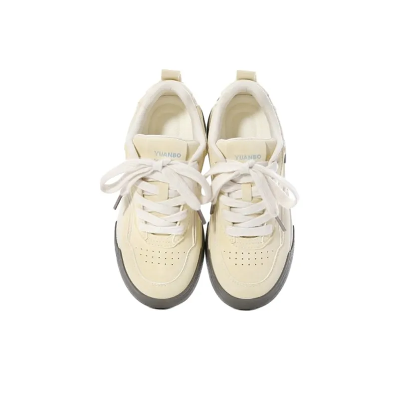 The New Age Family Low Top Skateboard Shoes Women's Yellow-2