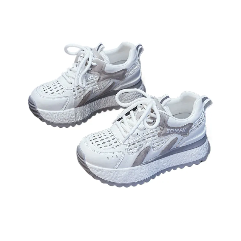 The Mystery Of Glamour Breathable Height Increase Low Top Casual Shoes Women's-13