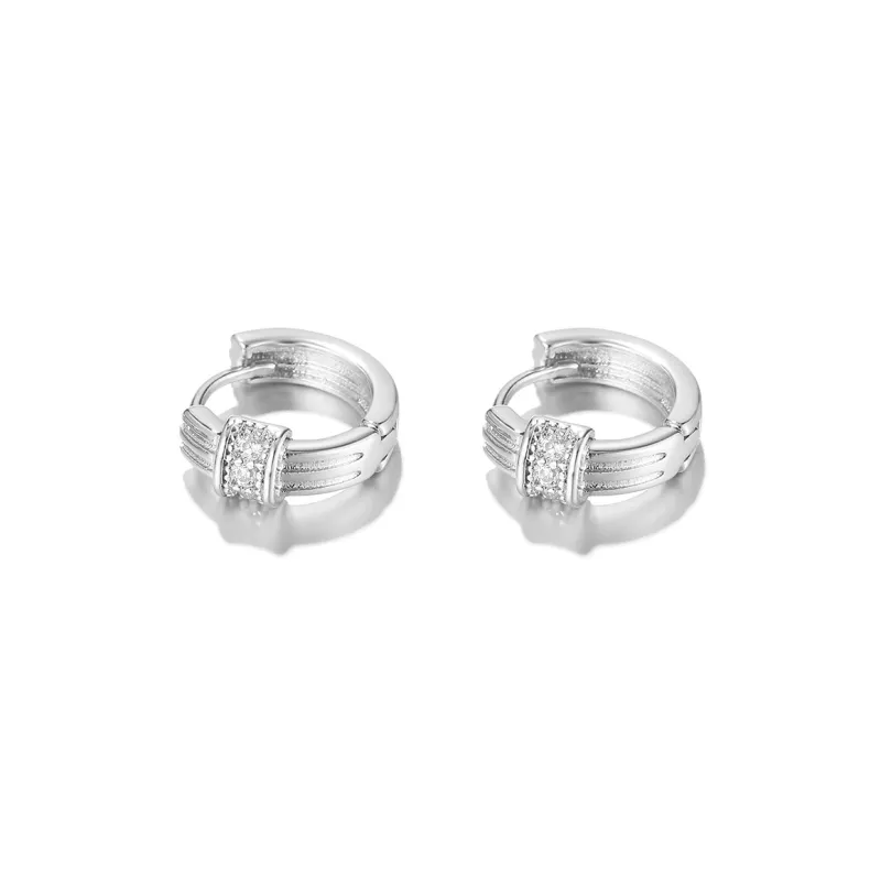 Clect Synthetic Cubic Zirconia Earrings Women's-1