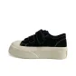 Black with White Stitching