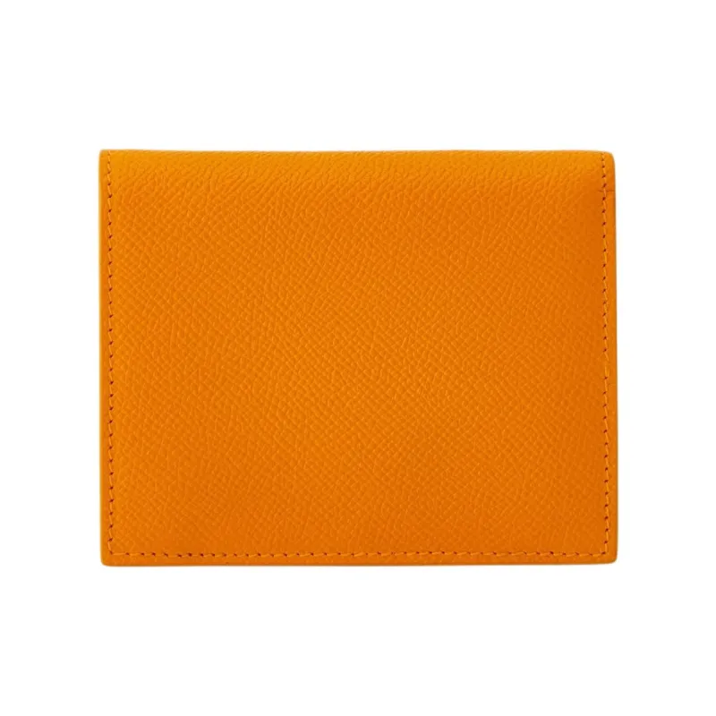 FERRAGAMO GANCINI Calfskin Wallet Women's Ginger Yellow-2