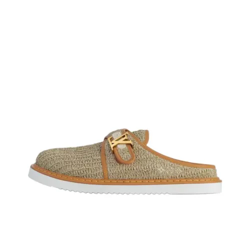 LOUIS VUITTON Easy Closed Toe Slippers Men's Umber