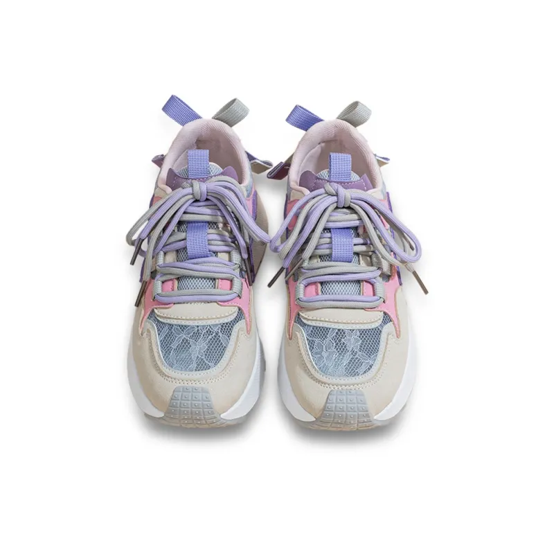 Gai Renpu Slip Resistant, Abrasion Resistant, Breathable Low Top Chunky Sneakers Women's-4