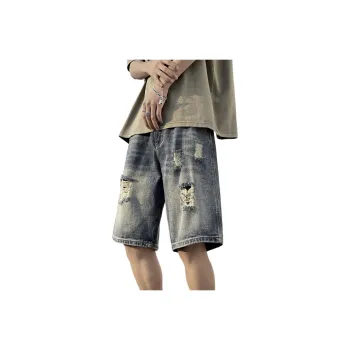 CORNILOT Denim Shorts Unisex Vintage Blue