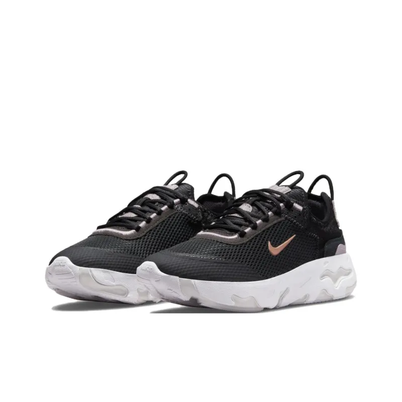 Nike React Live Anti Slip Wear Resistant Low Top Running Shoes Women's Black-2