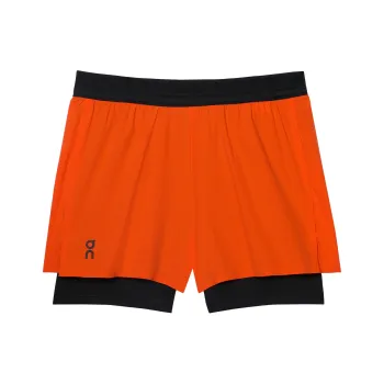 On Performance Sports Shorts Women's Orange Red