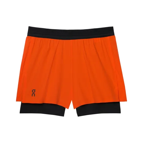 On Performance Sports Shorts Women's Orange Red