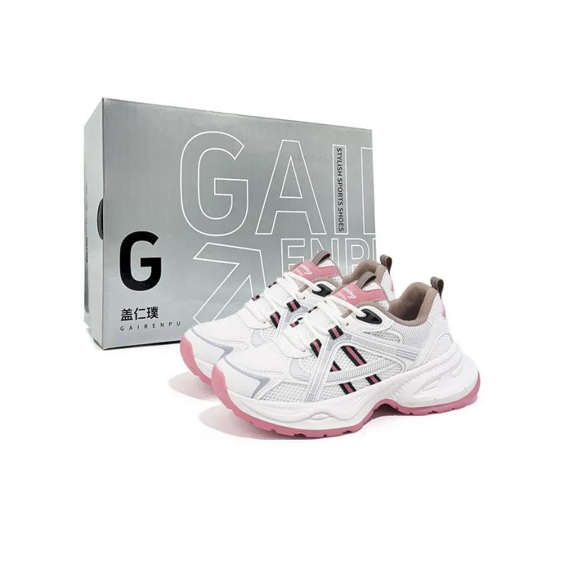 Gai Renpu Anti Slip And Wear Resistant Height Increasing Low Top Chunky Sneakers Women's-4