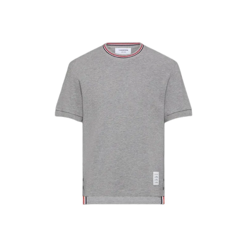 THOM BROWNE RWB stripe Cotton T shirt-0