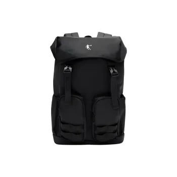 QIAODAN Multi Pocket Backpack Unisex Black