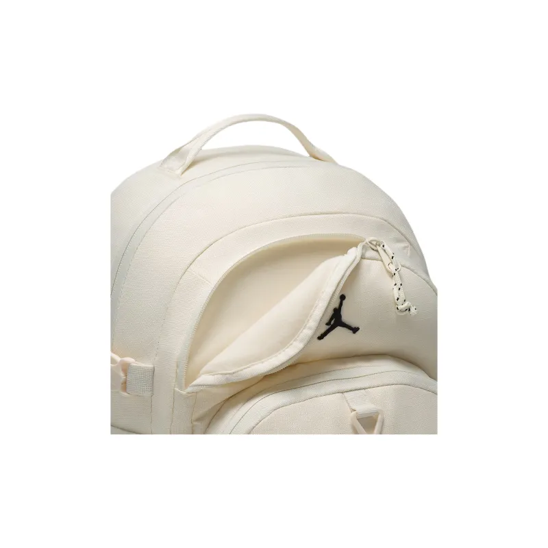 Jordan Polyester Backpack Unisex Light Ivory White-4