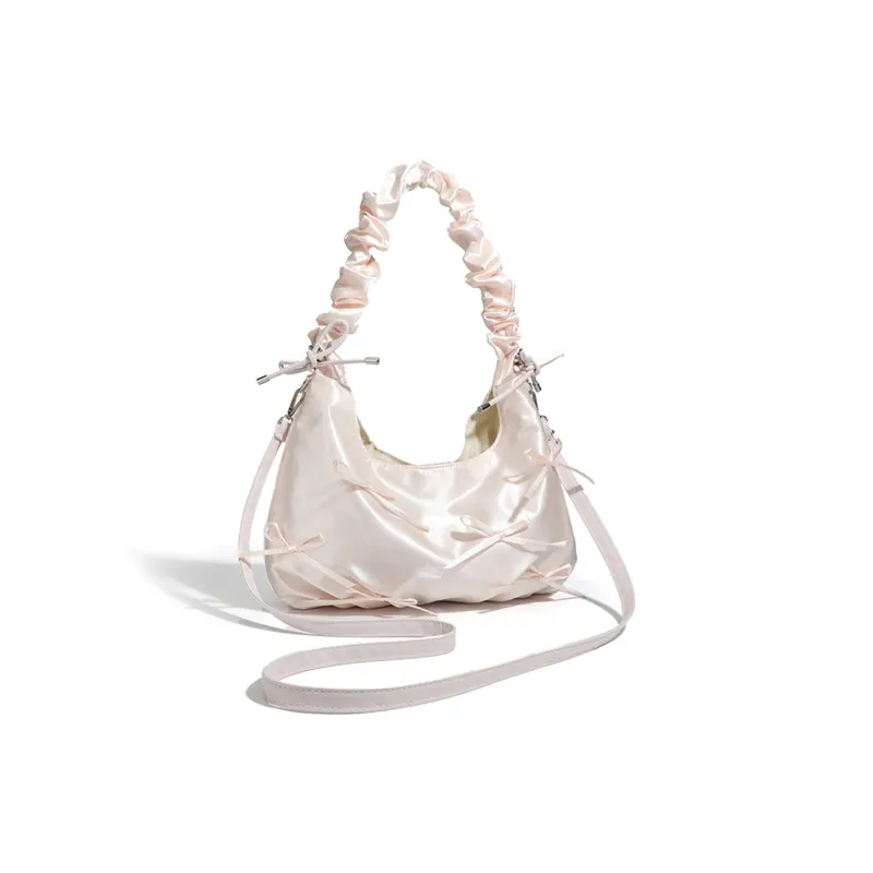 BOBDOG Fabric Versatile Elegance Girlish Cloud Bag, Shoulder Bag, Crossbody Bag, Handbag Tubas Women's Pink-1