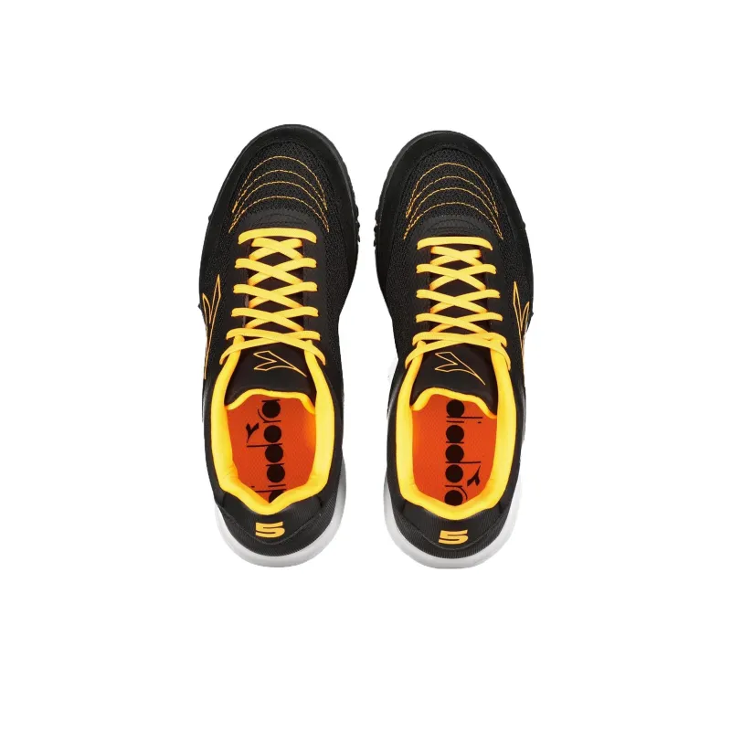 Diadora TF Turf Cushioning, Wear Resistant Soccer Shoes Men's Black-2